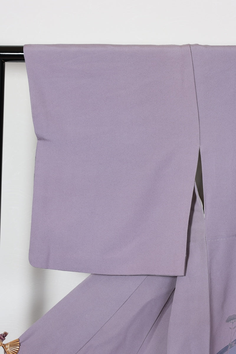 Houmongi kimono light purple Hand-drawn pre-owned /R570
