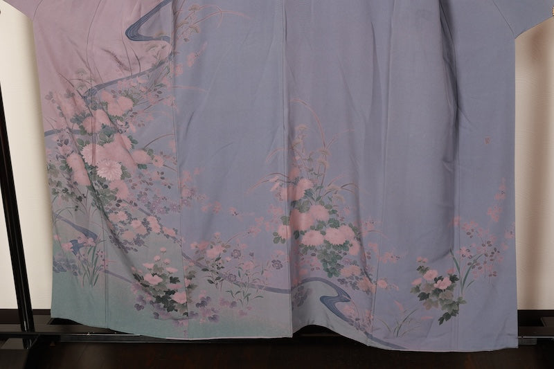 Houmongi kimono light purple Hand-drawn pre-owned /R570