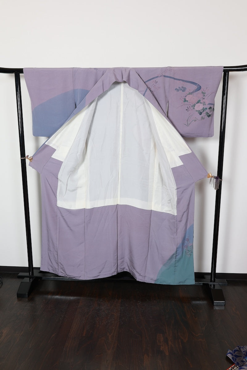 Houmongi kimono light purple Hand-drawn pre-owned /R570