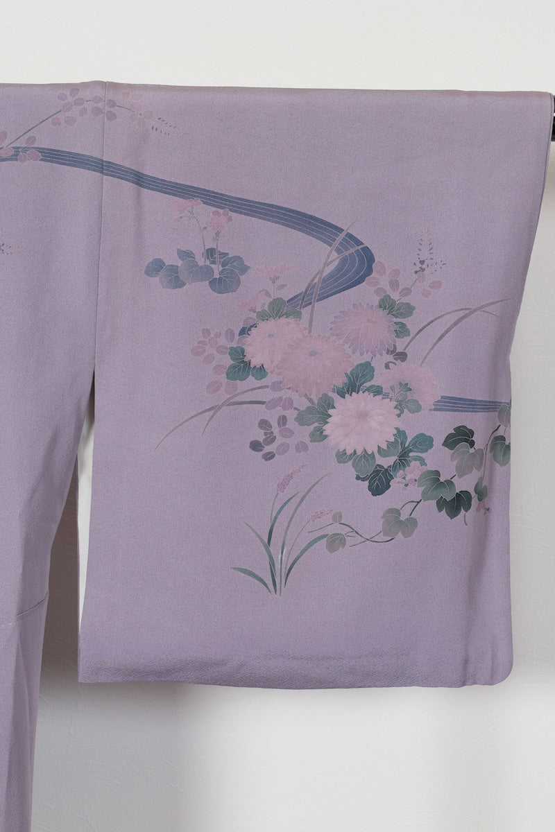 Houmongi kimono light purple Hand-drawn pre-owned /R570