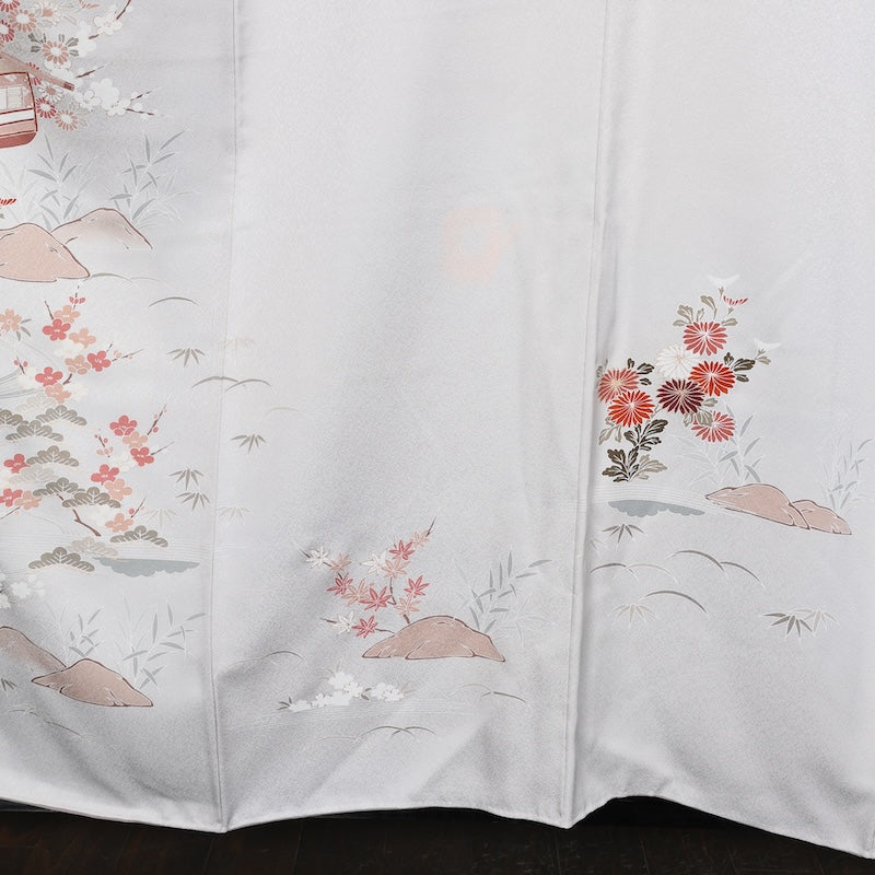 Japanese kimono(Houmongi)L Size 100%silk A15