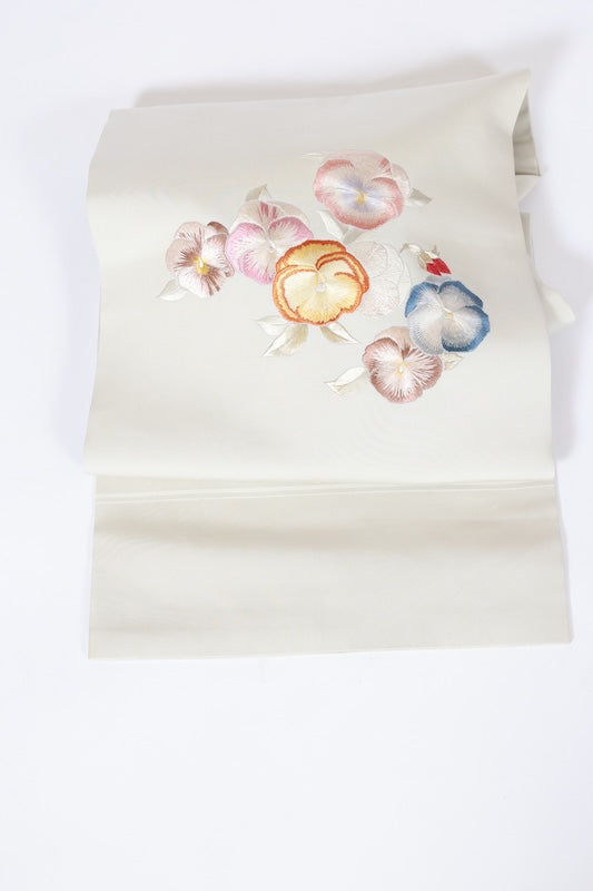 Japanese used sash belt (nagoya-obi) 100% silk  /B1115