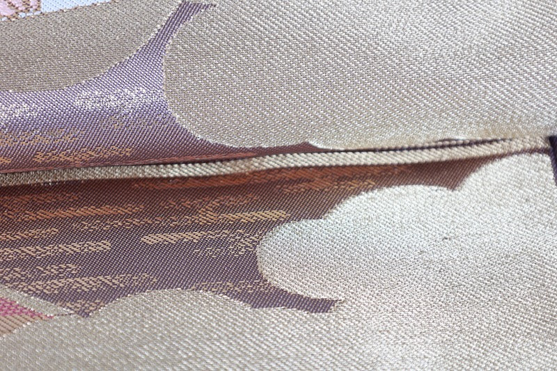 Japanese used sash belt (hukuro-obi) 100% silk  /B1125