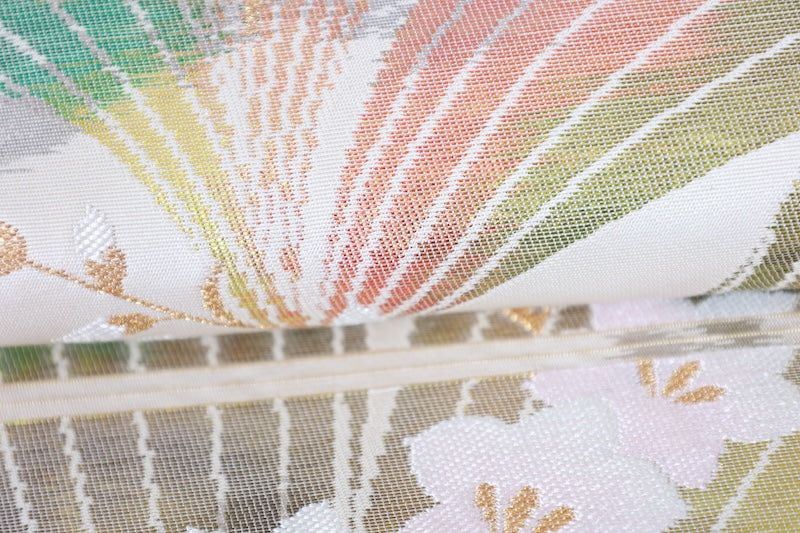 Japanese used sash belt (hukuro-obi) 100% silk  /B1123