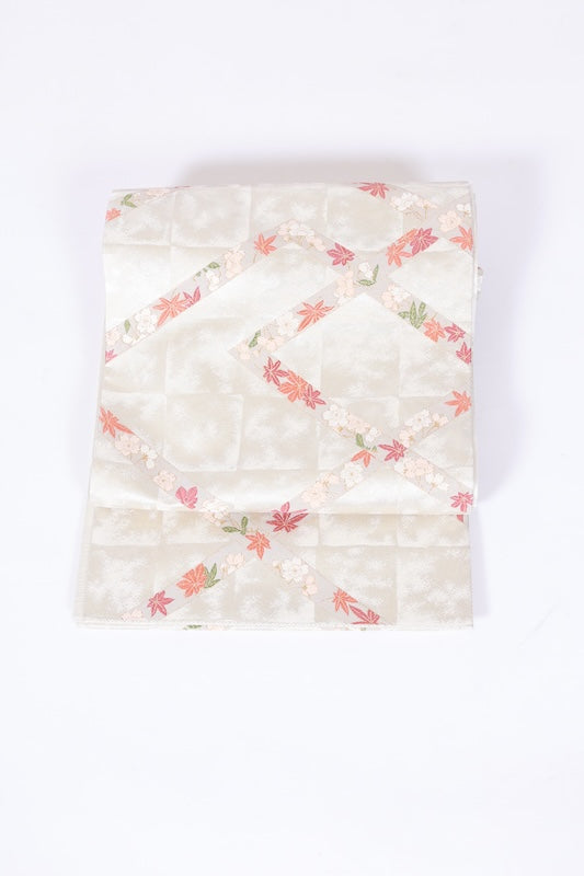 Japanese used sash belt (hukuro-obi) 100% silk  /B1122