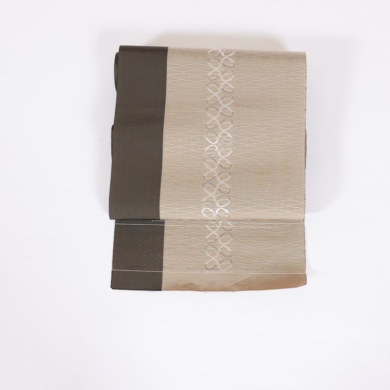 Japanese Unused sash belt (Nagoya-obi) 100% silk  /D005