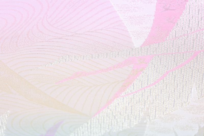 Japanese Unused New sash belt (hukuro-obi) 100% silk  /B1121