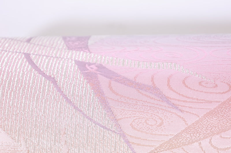 Japanese Unused New sash belt (hukuro-obi) 100% silk  /B1121