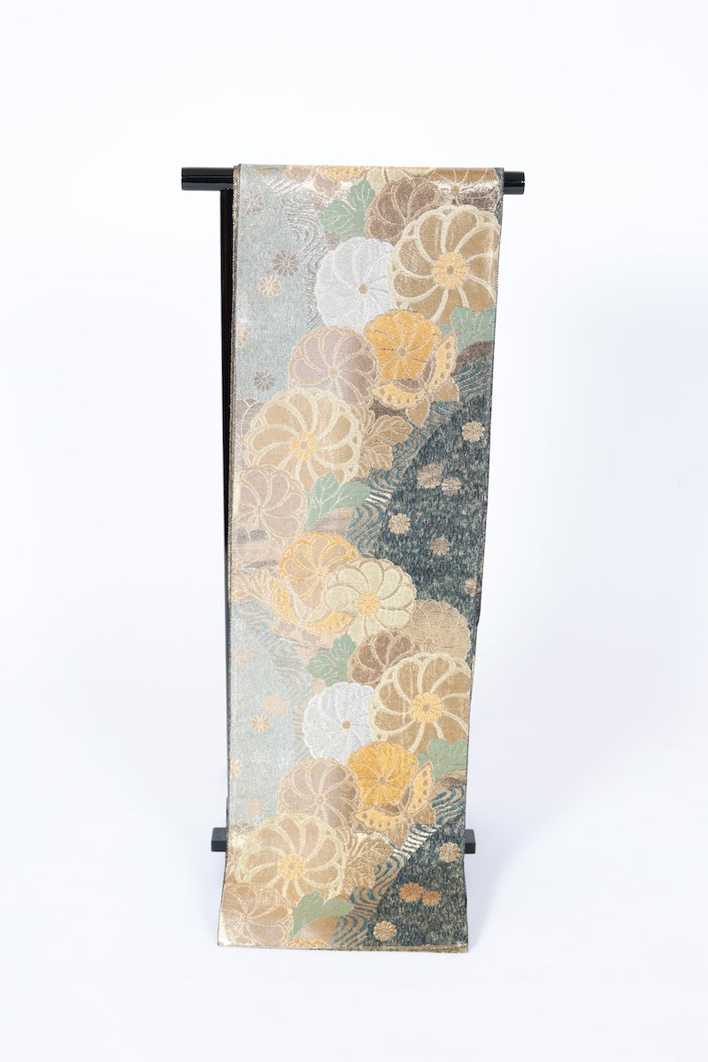 Japanese used sash belt (hukuro-obi) 100% silk  /B1117