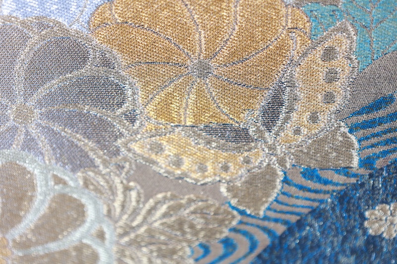 Japanese used sash belt (hukuro-obi) 100% silk  /B1117