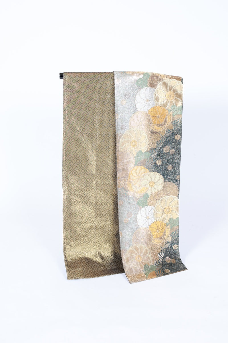 Japanese used sash belt (hukuro-obi) 100% silk  /B1117