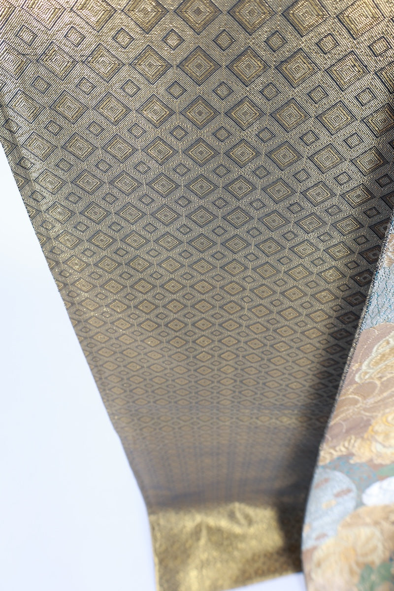 Japanese used sash belt (hukuro-obi) 100% silk  /B1117