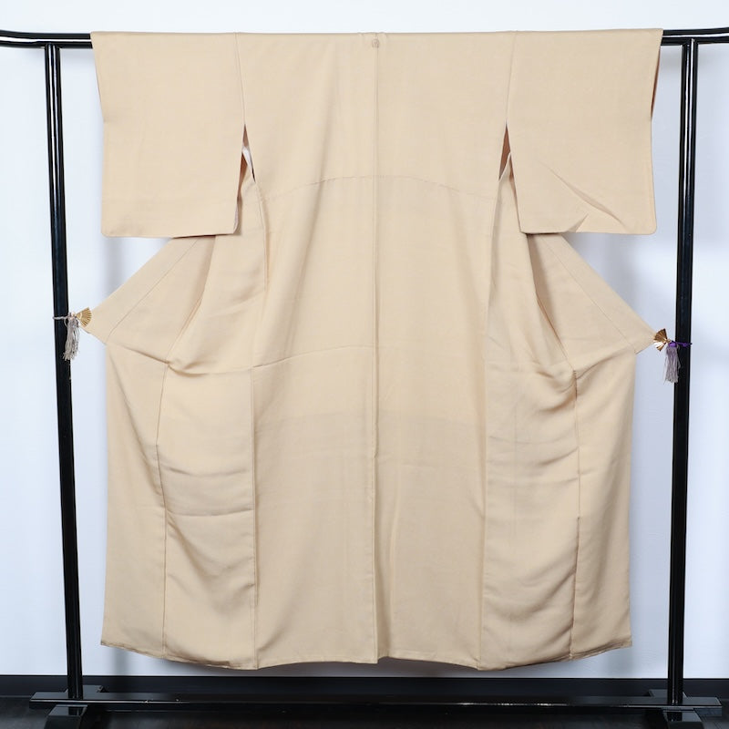 Japanese kimono used <komon>-size M silk 100% silk  /T78