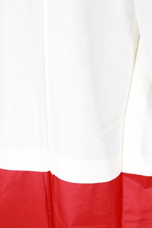 Japanese kimono used <Tsumugi> L-size  silk 100% /B1140