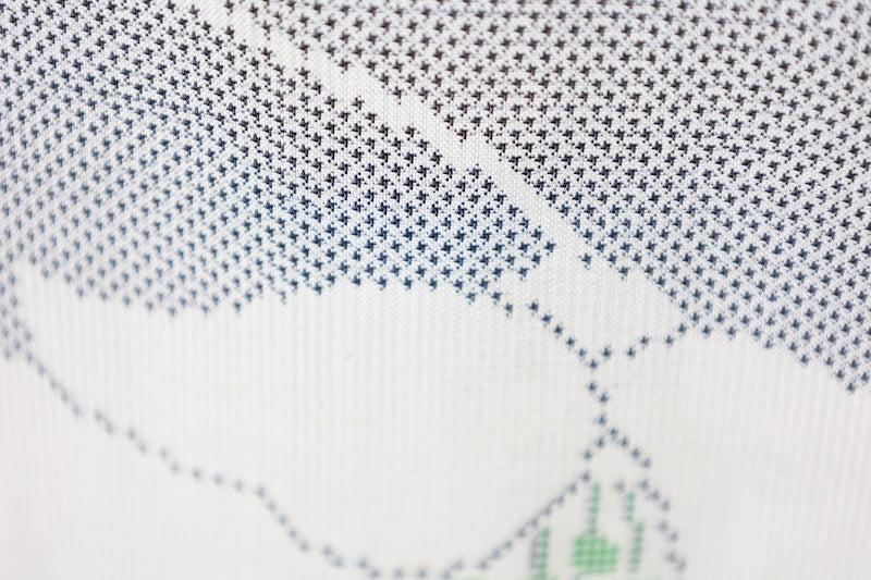 Japanese kimono used <Tsumugi> Msize  silk 100% /B1139