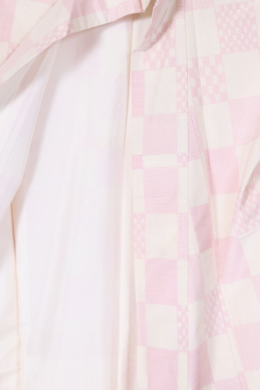 Japanese kimono Unused New <Tsumugi> M-size  silk 100% /B1138