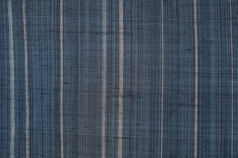 Tsumugi kimono indigo gray pre-owned /R546