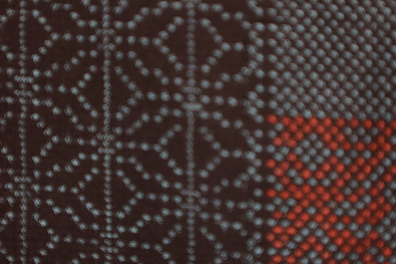 Tsumugi kimono indigo preowned /R577