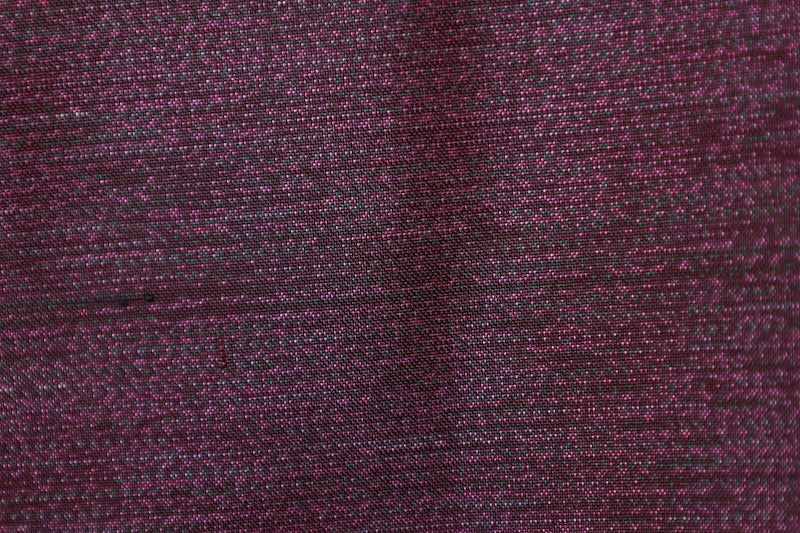 Tsumugi kimono purple gray pre-owned /R578
