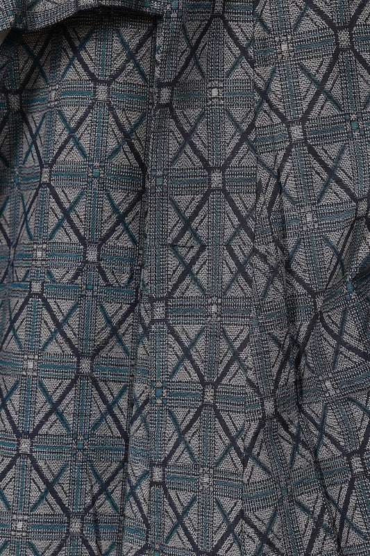 Tsumugi kimono green purple brown new /R581