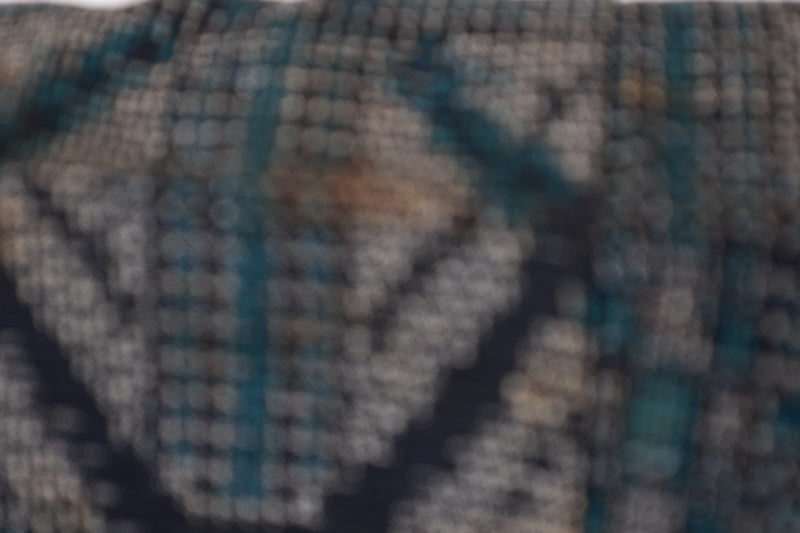 Tsumugi kimono green purple brown new /R581