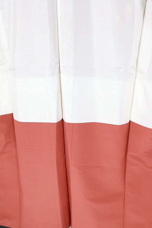 Japanese kimono used <tsumugi> M-size  silk 100% /B1134