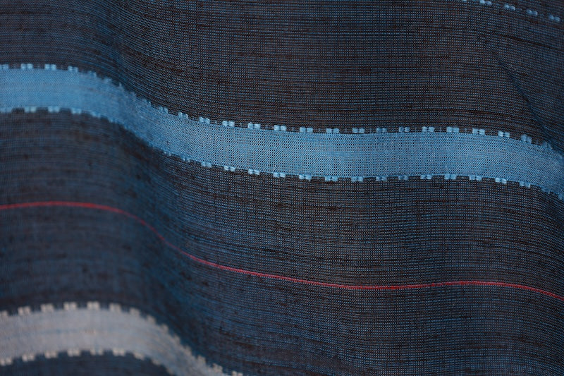 Japanese kimono used <Tsumugi> M-size  silk 100% /B1127