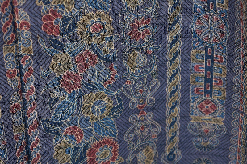 Japanese kimono Unused New <Komon> Msize  wool /B1131