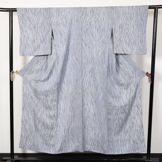 Japanese kimono used <komon>-size M silk 100% silk  /T77