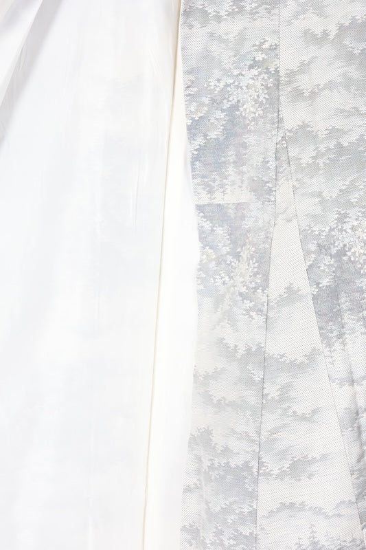 Japanese kimono used <Tsumugi> Msize  silk 100% /B1141