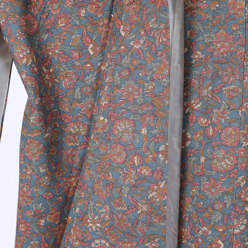 kimono  (Tsumugi) M-size 100% silk  / C7