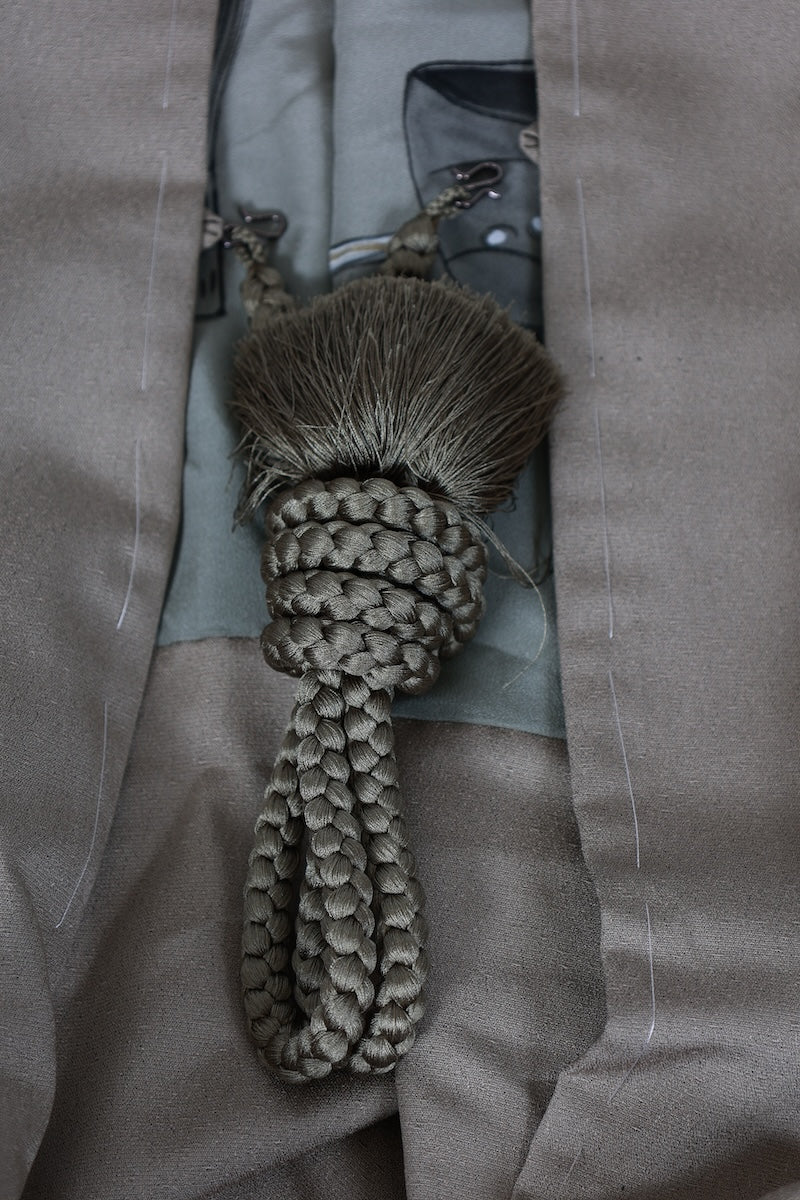 Mens's Kaku-obi (sash belt) brown pre-owned /R5900