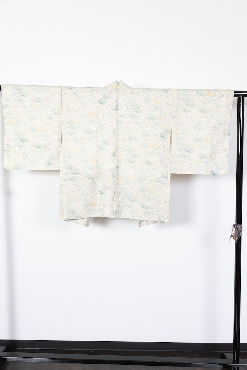 Haori jacket beige green pre-owned /R599