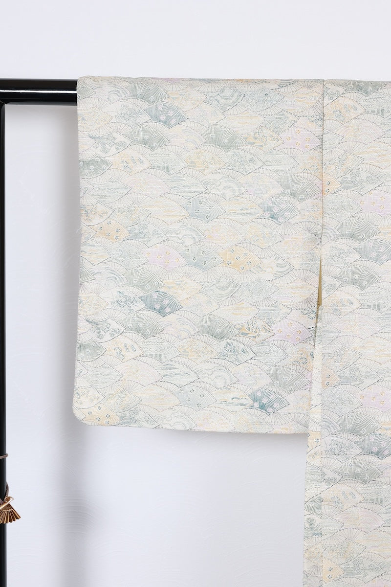 Haori jacket beige green pre-owned /R599