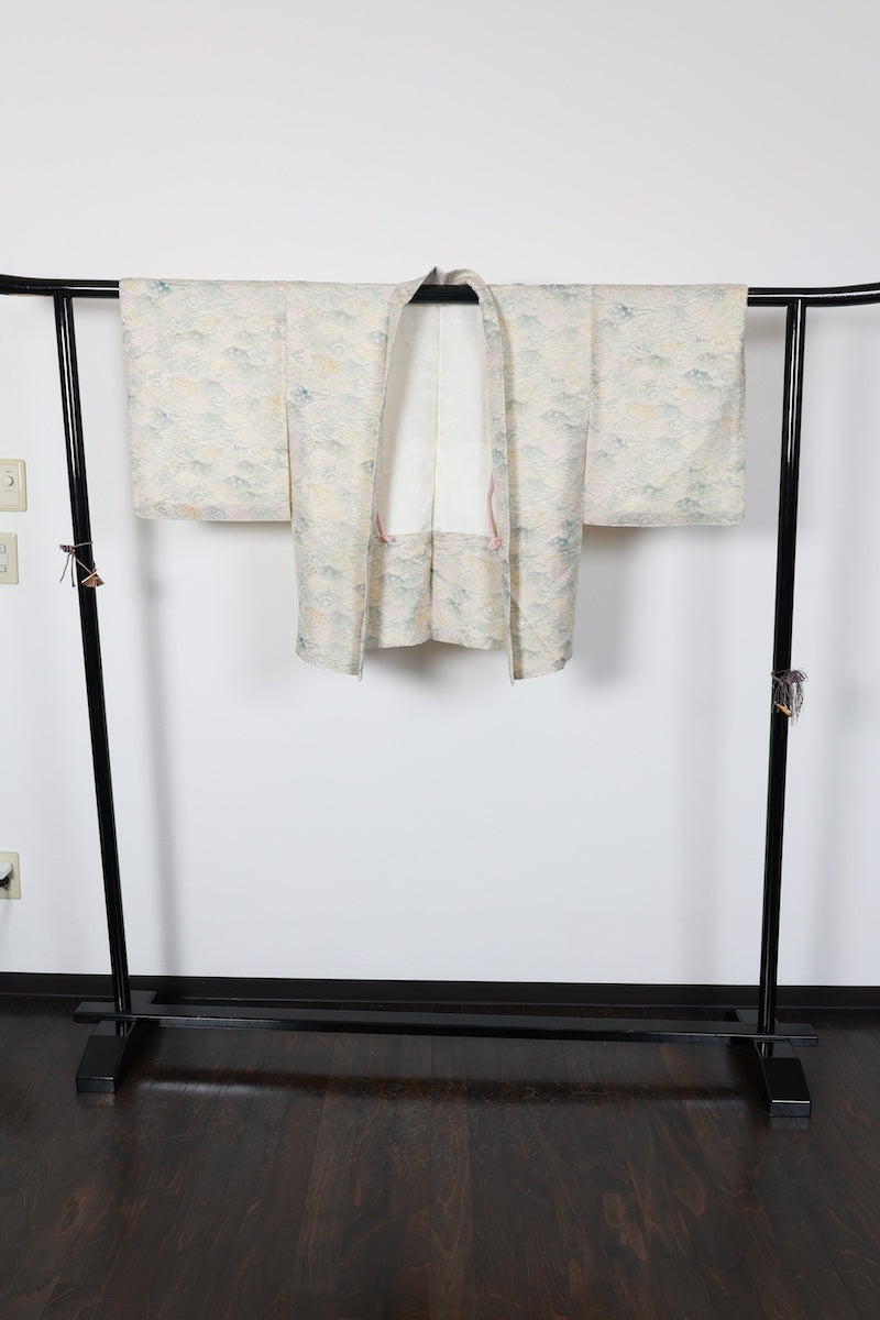 Haori jacket beige green pre-owned /R599