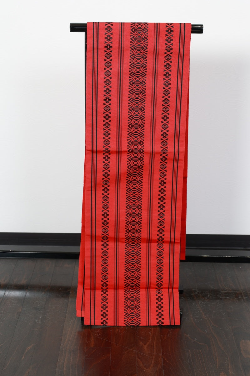 Nagoya obi sash belt red /R602