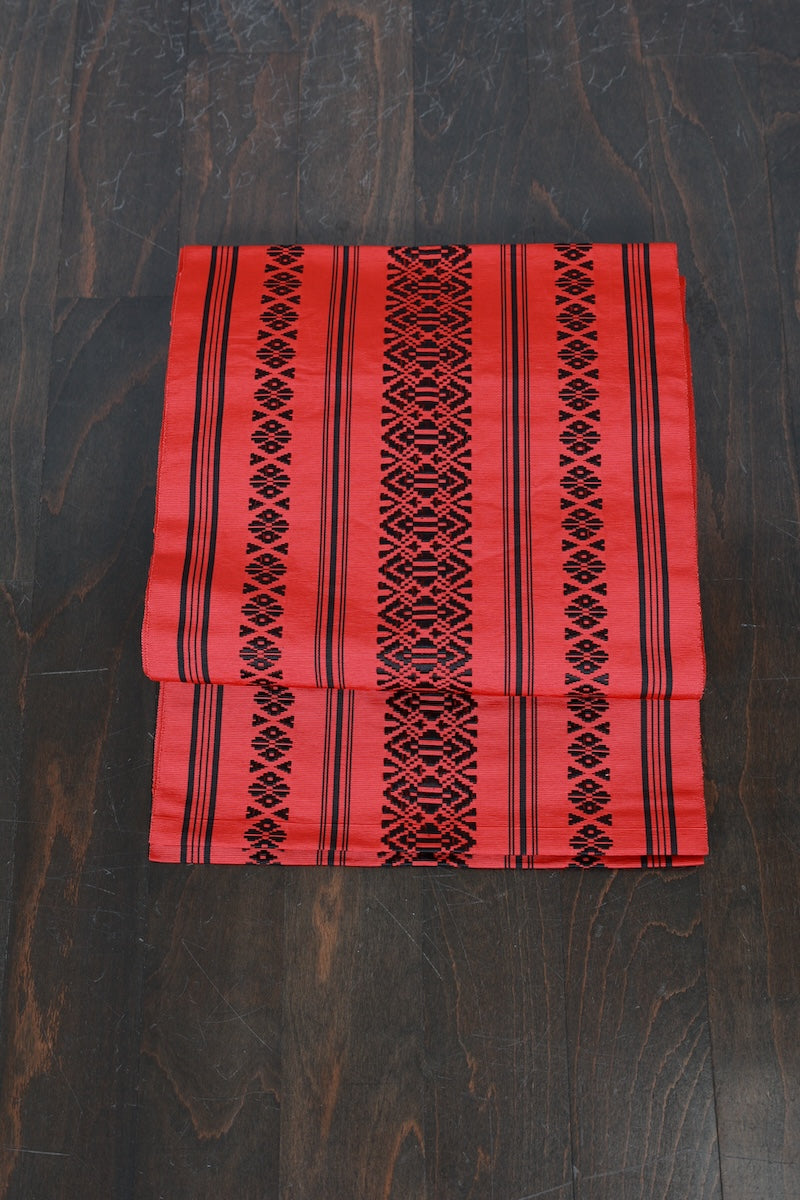 Nagoya obi sash belt red /R602