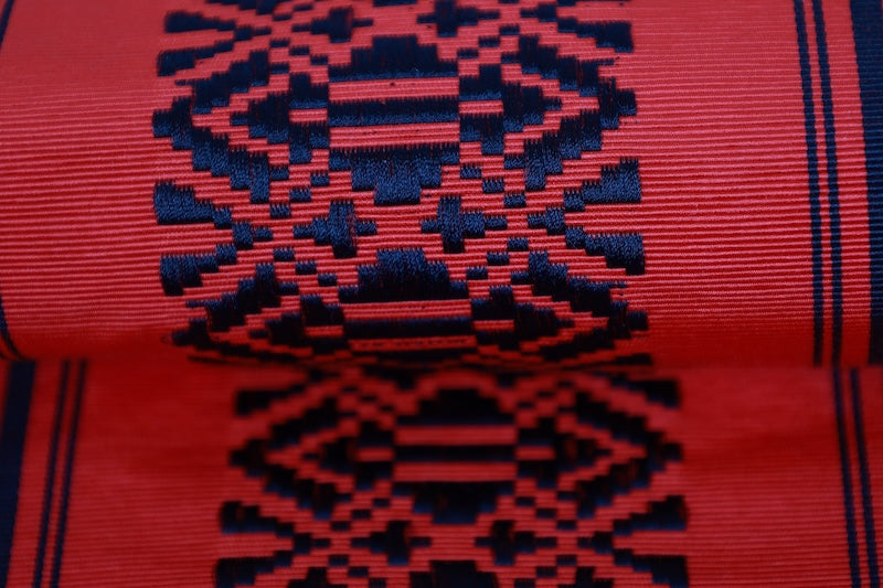 Nagoya obi sash belt red /R602