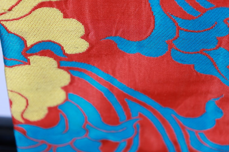 Antique Hanhaba obi sash belt red /R604
