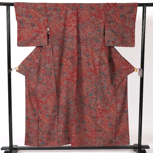 kimono  (Komon) M-size 100% silk  / C22