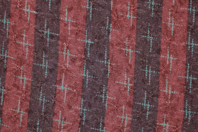Komon kimono brown green pre-owned /R610