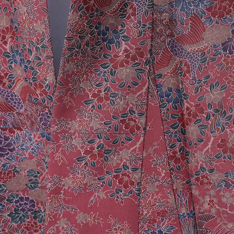 kimono  (Komon) M-size 100% silk  / C22