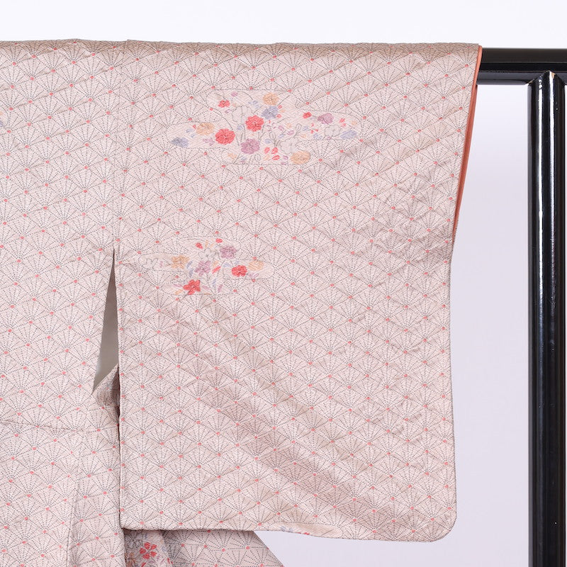 kimono  (Komon) M-size 100% silk  / C23