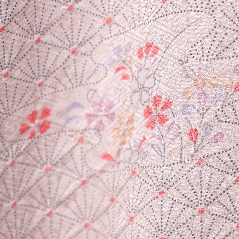 kimono  (Komon) M-size 100% silk  / C23