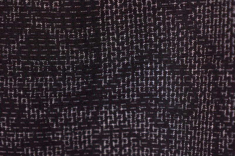 Tsumugi kimono indigo white pre-owned /R609