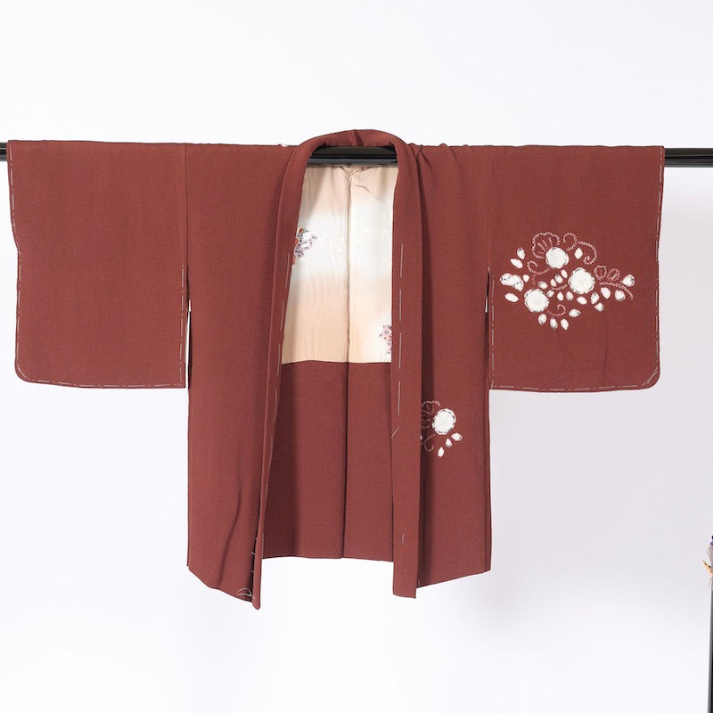 kimono jacket (Haori) S-size 100% silk  / C24