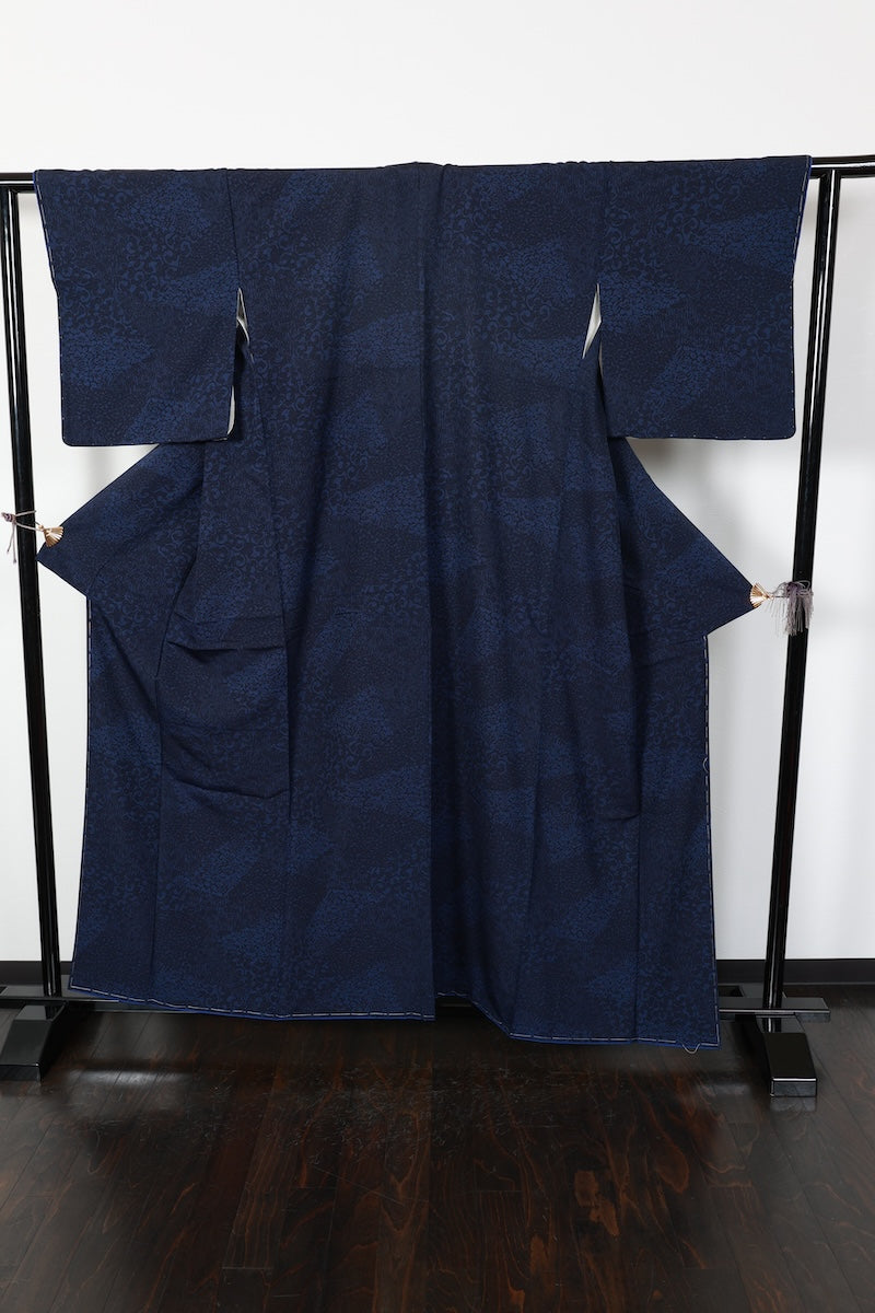Komon kimono indigo New, unused item /R607