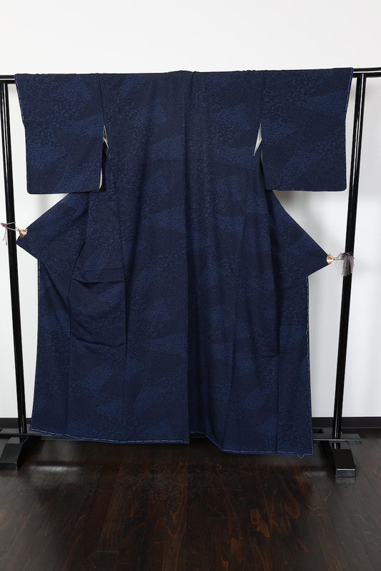 Komon kimono indigo New, unused item /R607