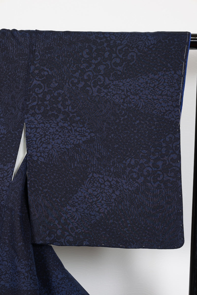 Komon kimono indigo New, unused item /R607