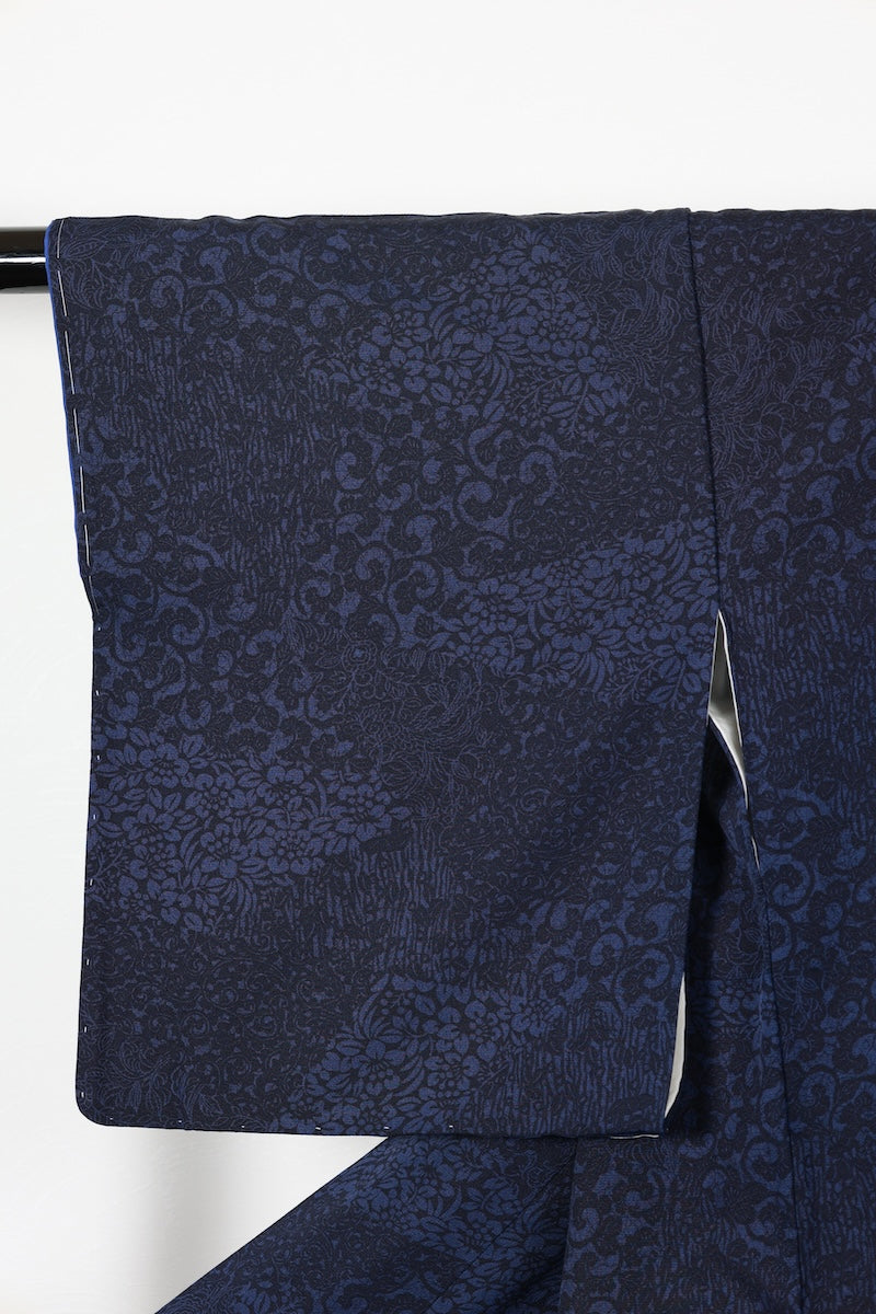Komon kimono indigo New, unused item /R607